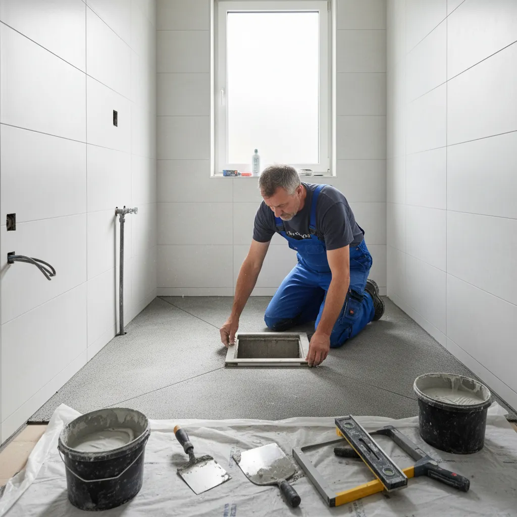 Wet room installation in Sudbury