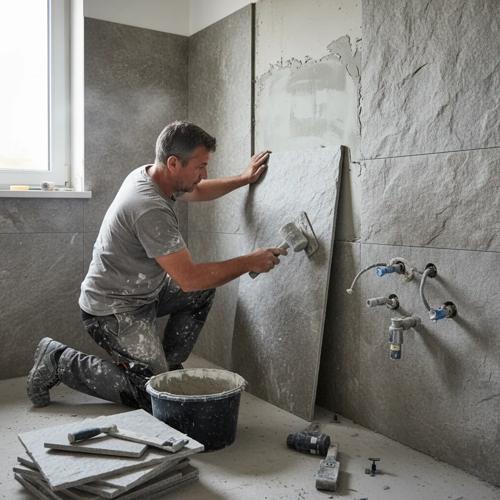 Professional Bathroom installation in Local Area with quality stone tiles