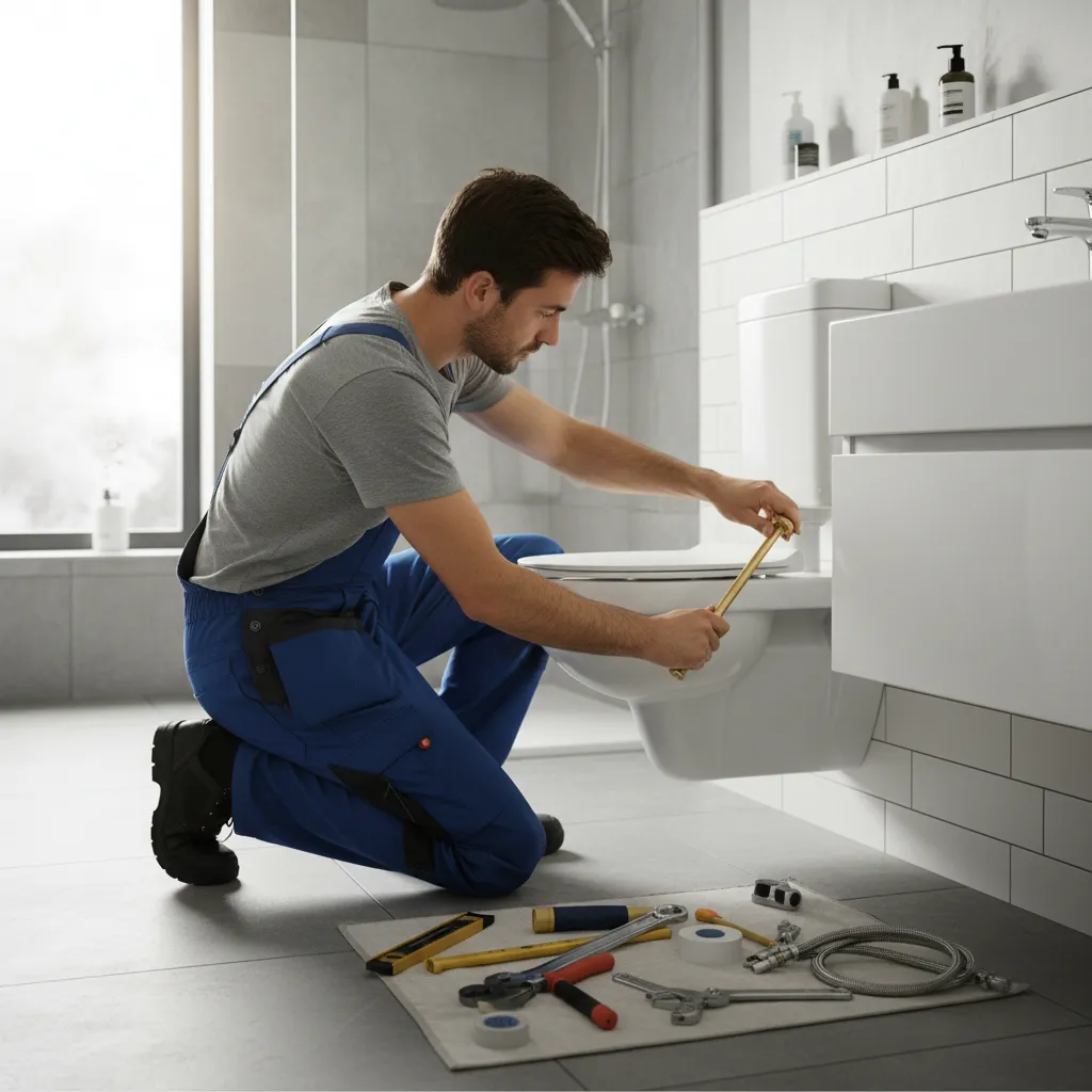 Close-coupled toilet