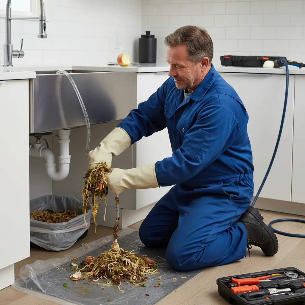 Kitchen sink drain cleaned near Gainsborough's House