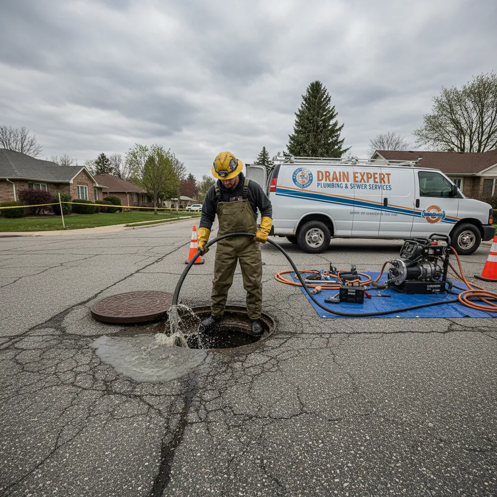 Severe sewer blockage resolved near Market Hill