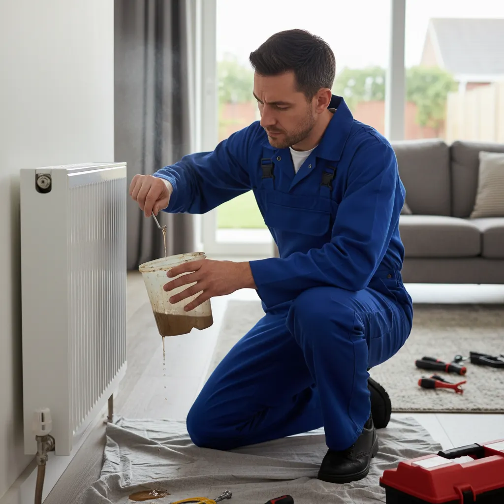 Radiator bleeding and air removal service