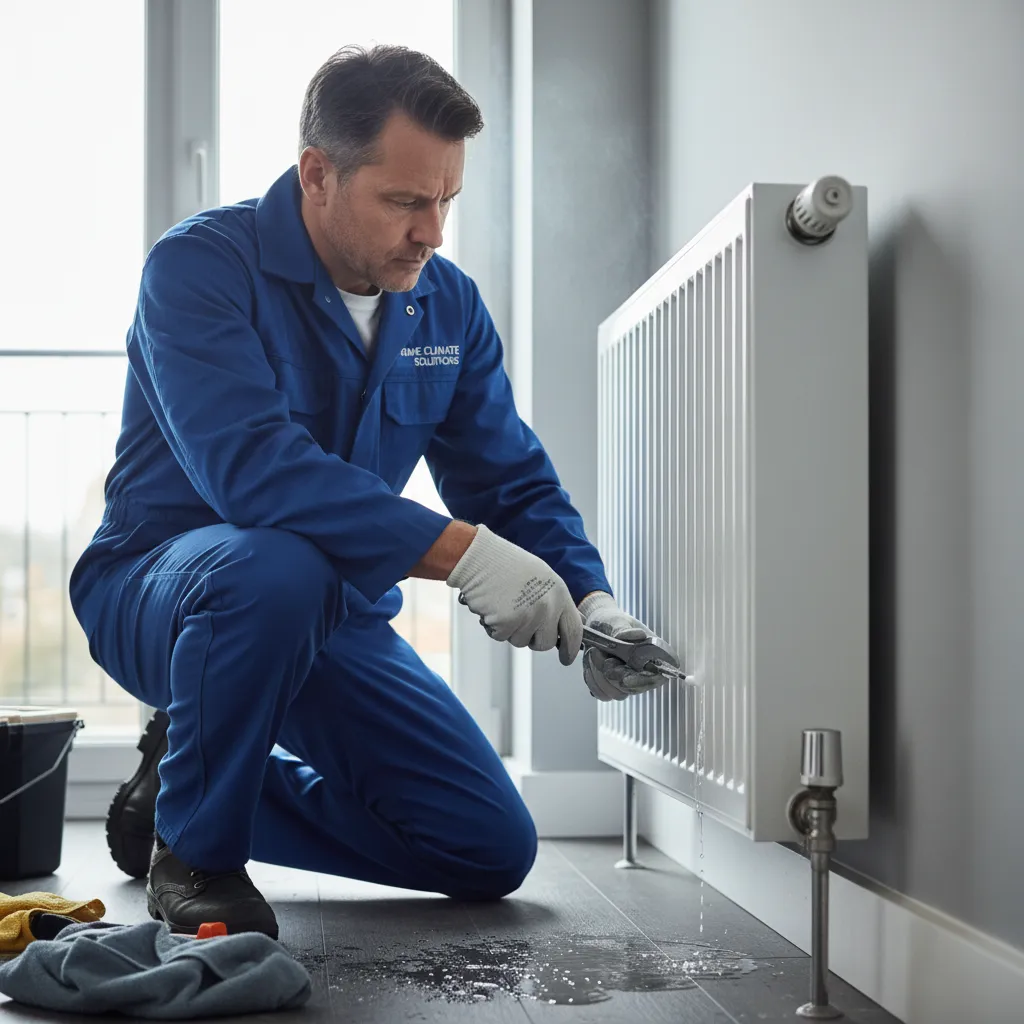 Radiator leak repair in Polstead