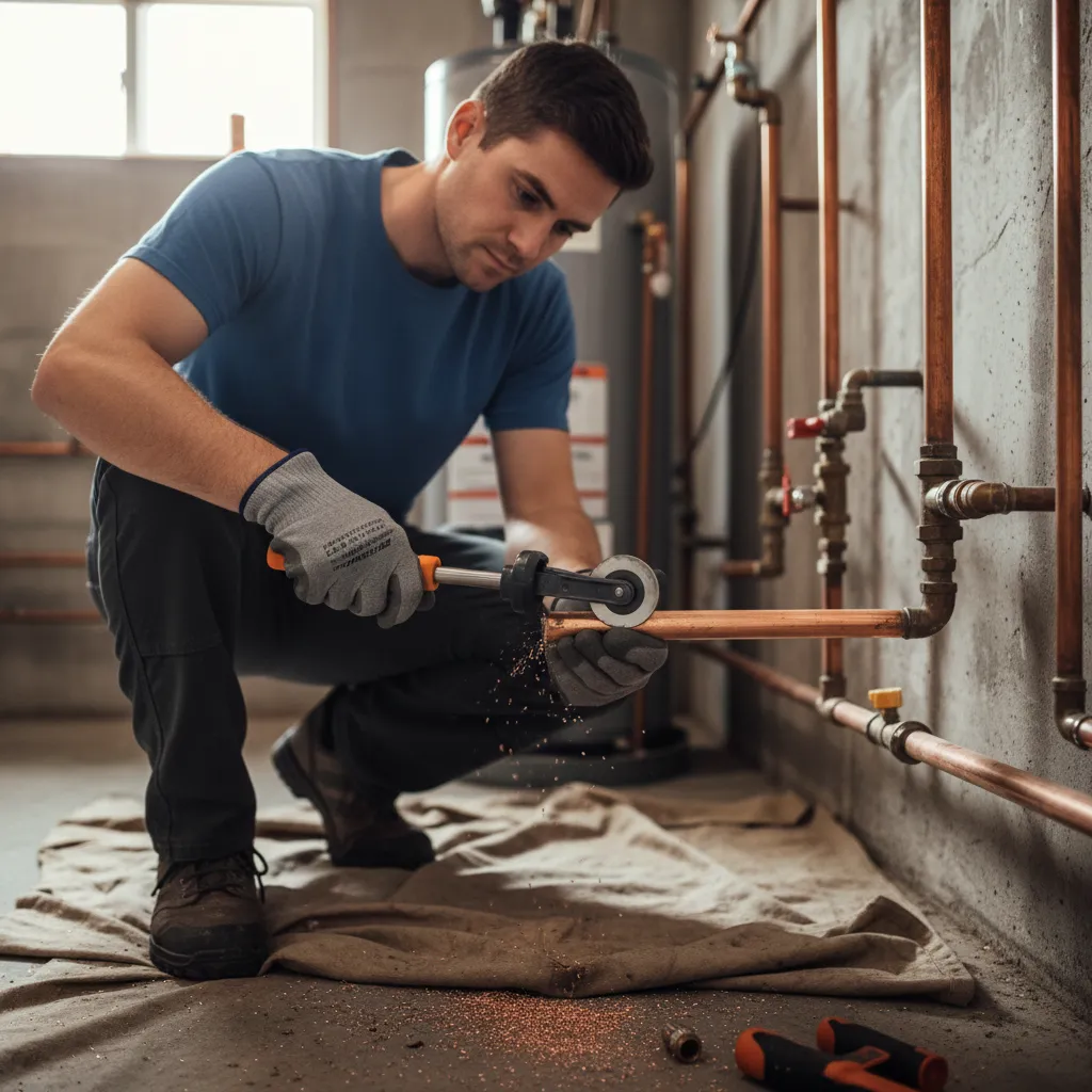 Heating system pipe repair