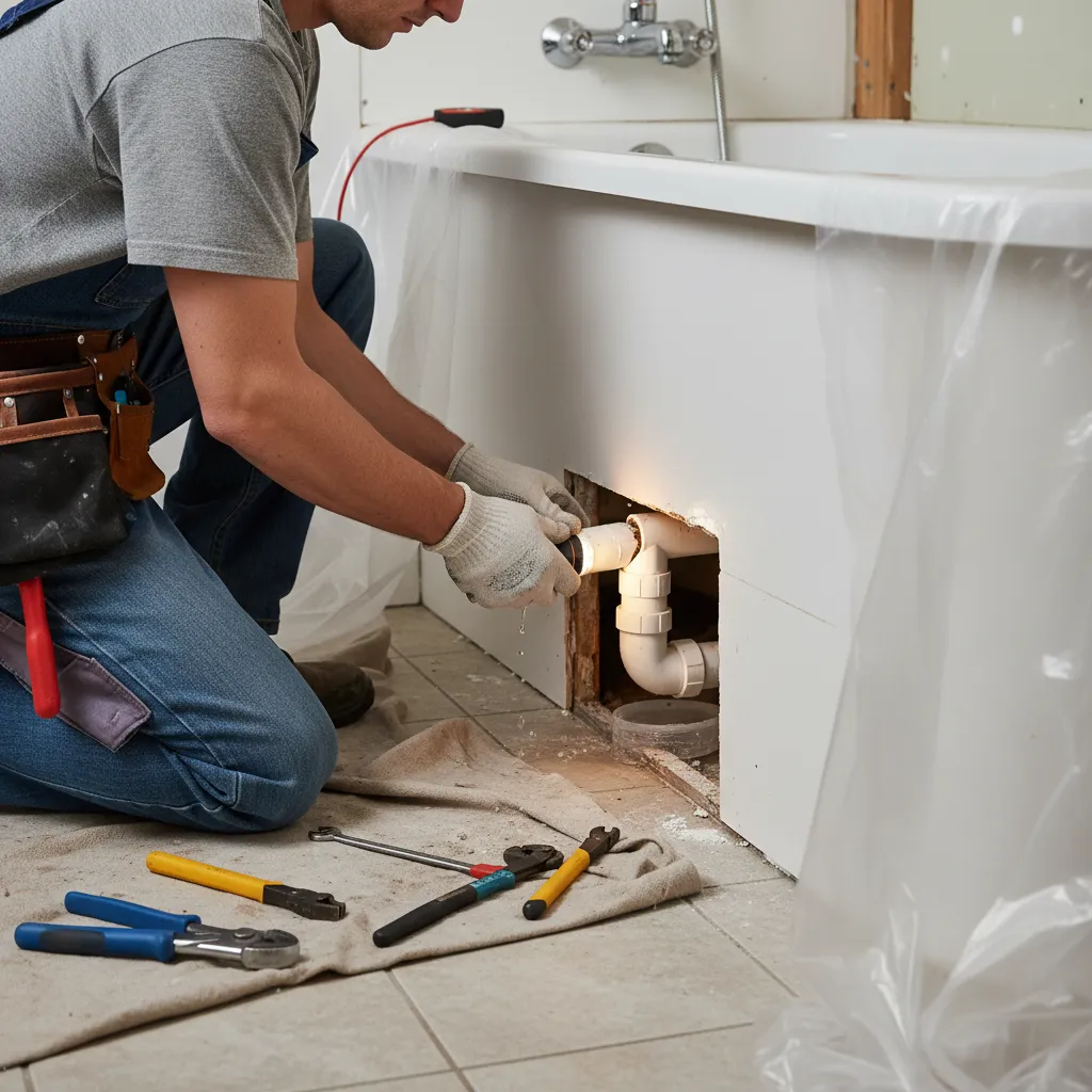 Bathroom leaks repair