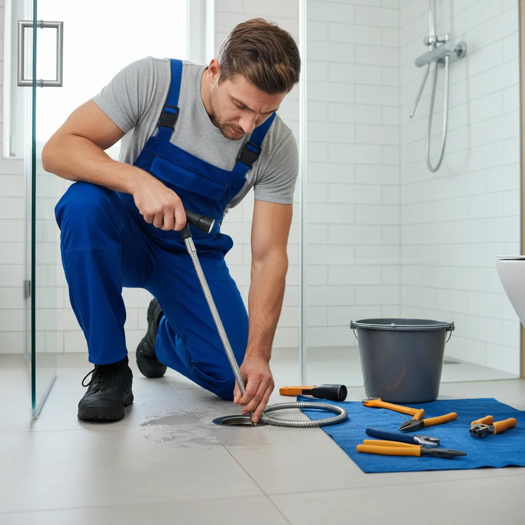 Blocked showers repair