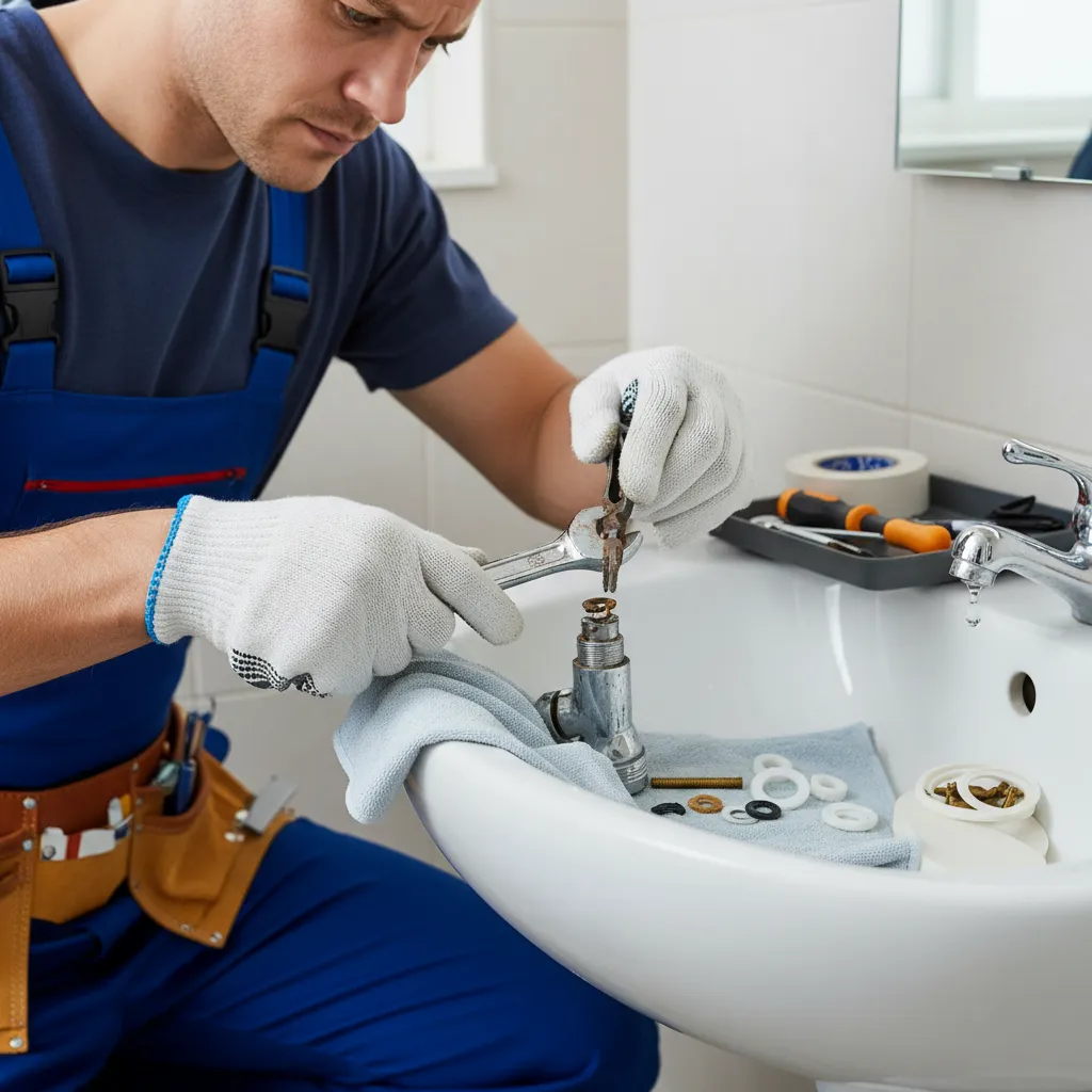 Plumber tap washer replacement