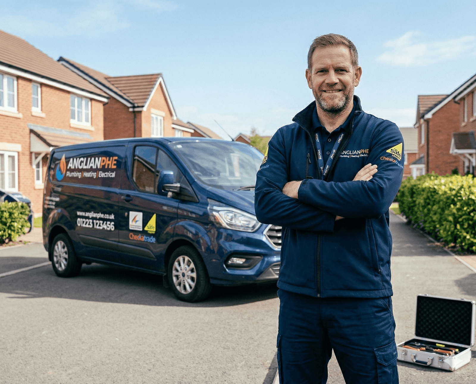 Thermal imaging leak detection equipment used by AnglianPHE plumbers in Wroxham