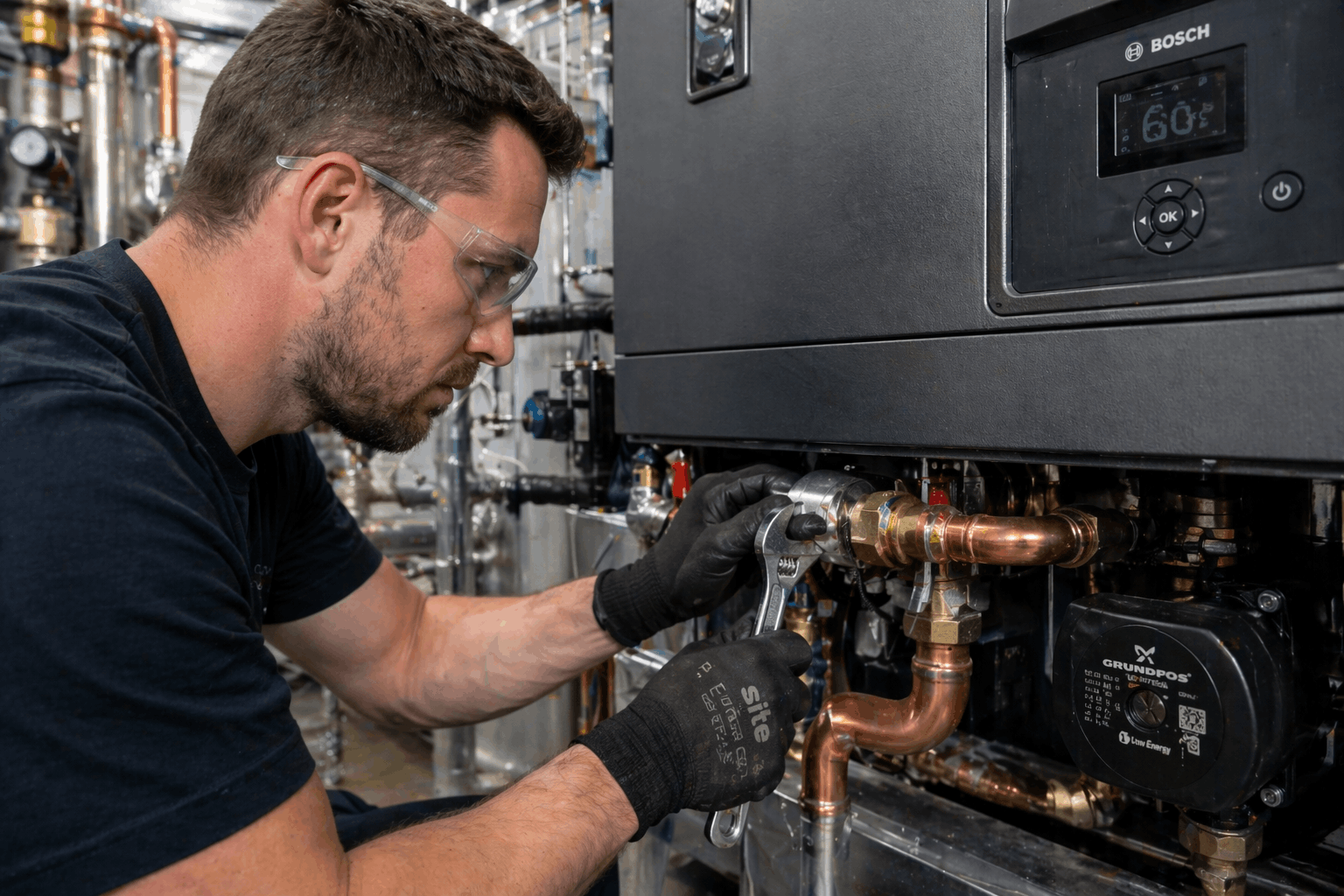 Professional commercial boiler unit fitting and installation in Colchester commercial property