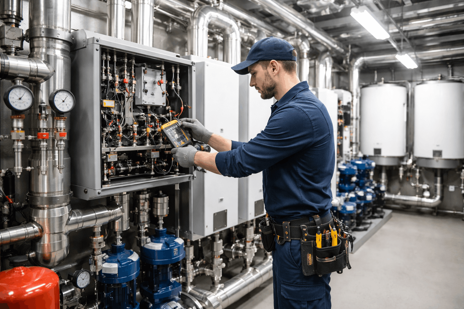 Anglian PHE Ltd Gas Safe registered heating engineer providing commercial boiler repair service in Braintree