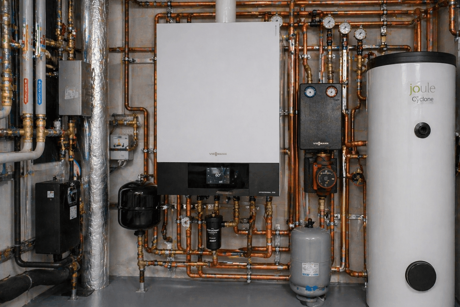 Newly installed commercial boiler system completed by Anglian PHE engineers in Braintree premises