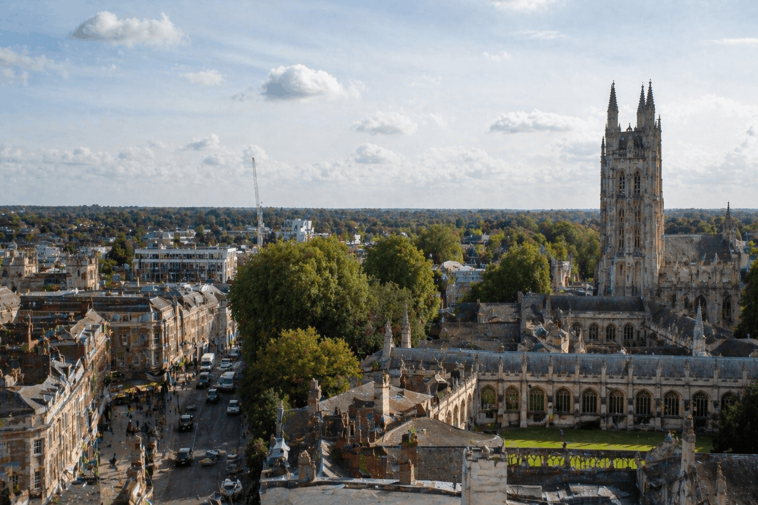 Cambridge urban commercial area where Anglian PHE provides commercial boiler replace services