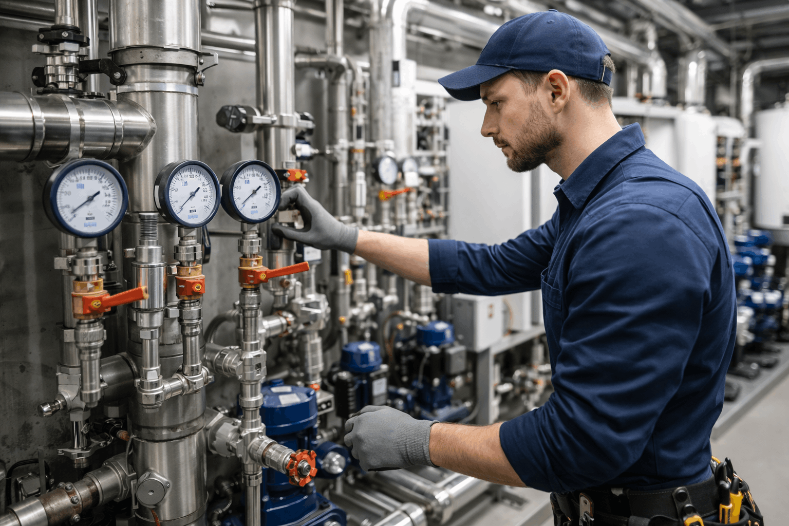 Commercial heating system inspection and maintenance check in Braintree facility