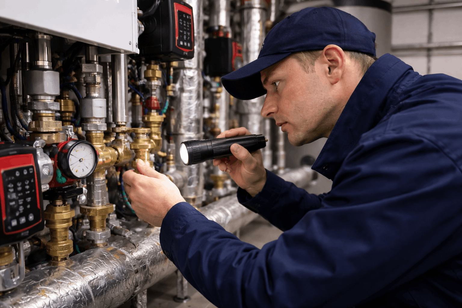 Comprehensive commercial heating system inspection and maintenance work on business premises in Sudbury Suffolk