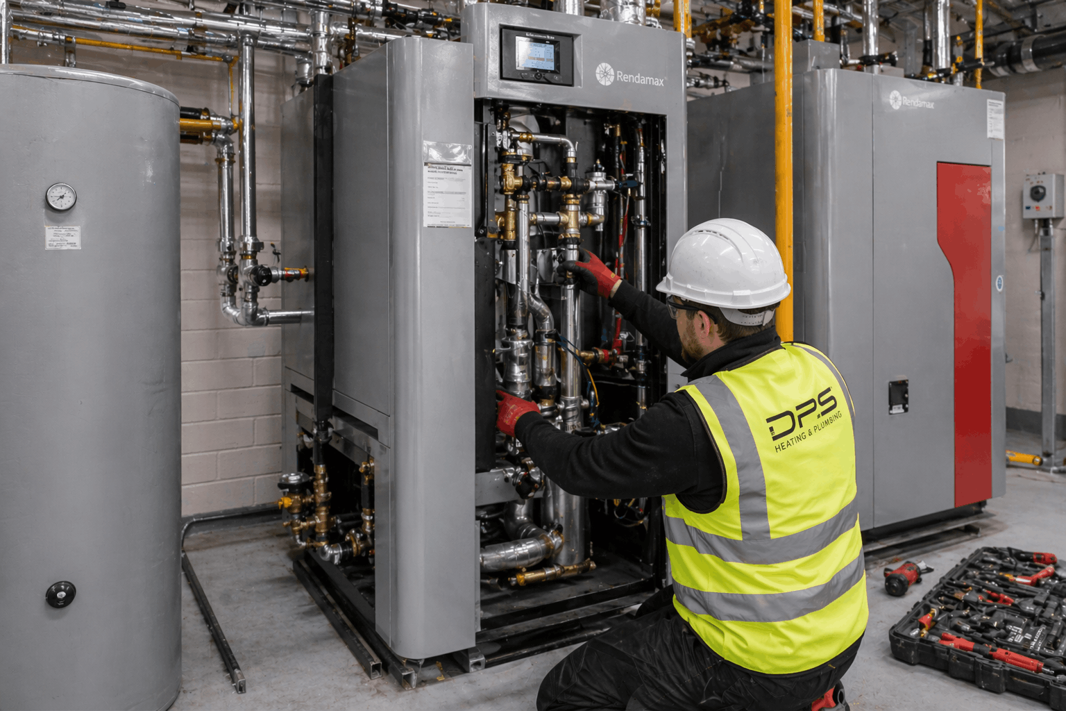 Commercial heating unit assembly and installation by certified Gas Safe engineers