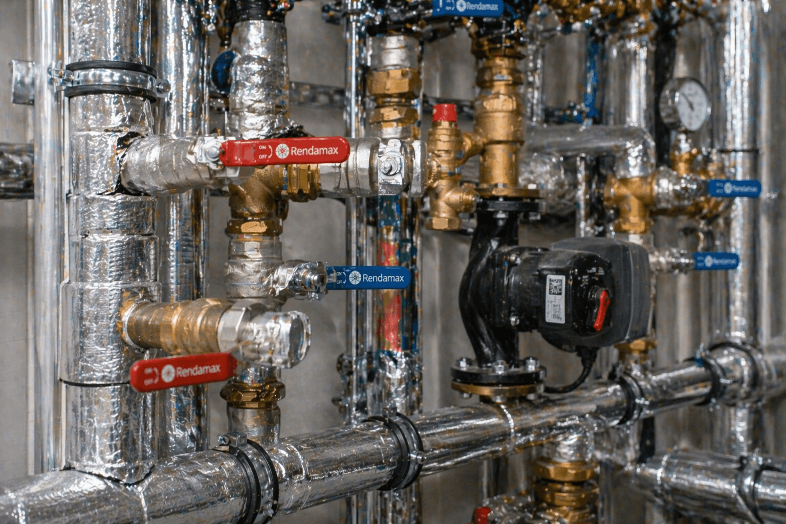Detailed commercial pipework installation for boiler system in Bury St Edmunds