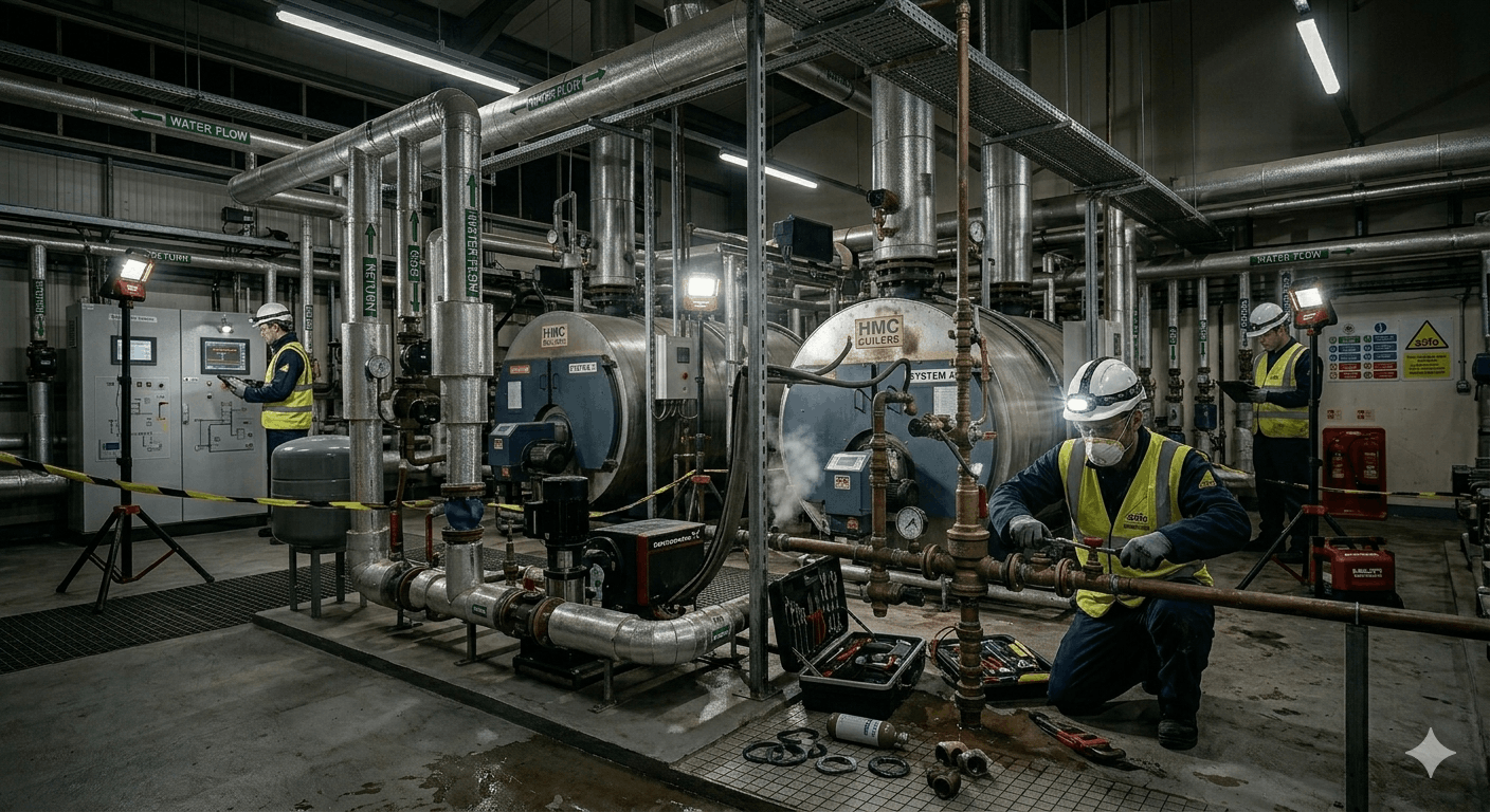 Emergency commercial boiler breakdown repair service for Colchester businesses