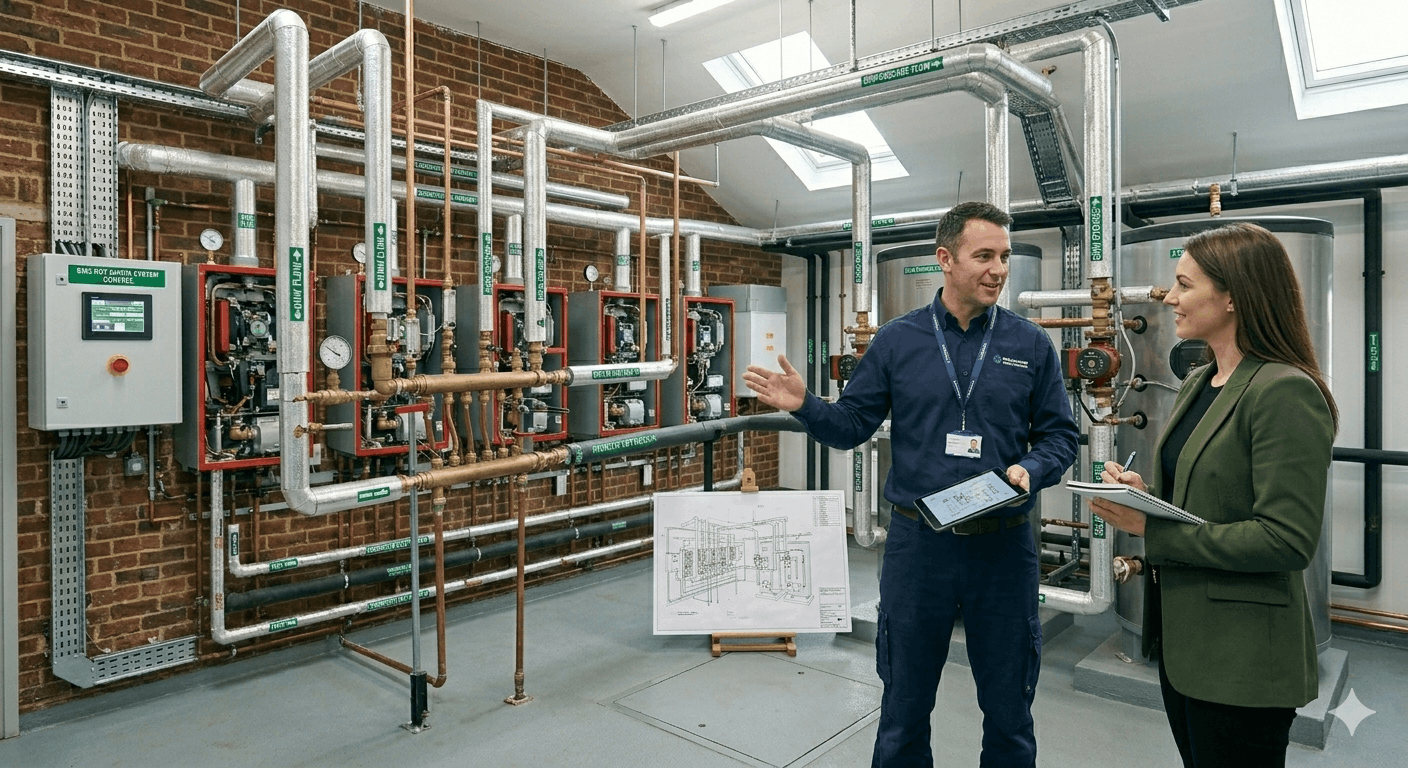 Professional consultation for commercial hot water system upgrade at Newmarket business