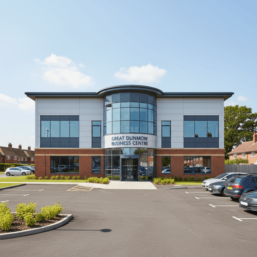 Great Dunmow commercial business premises exterior requiring commercial hot water system installation