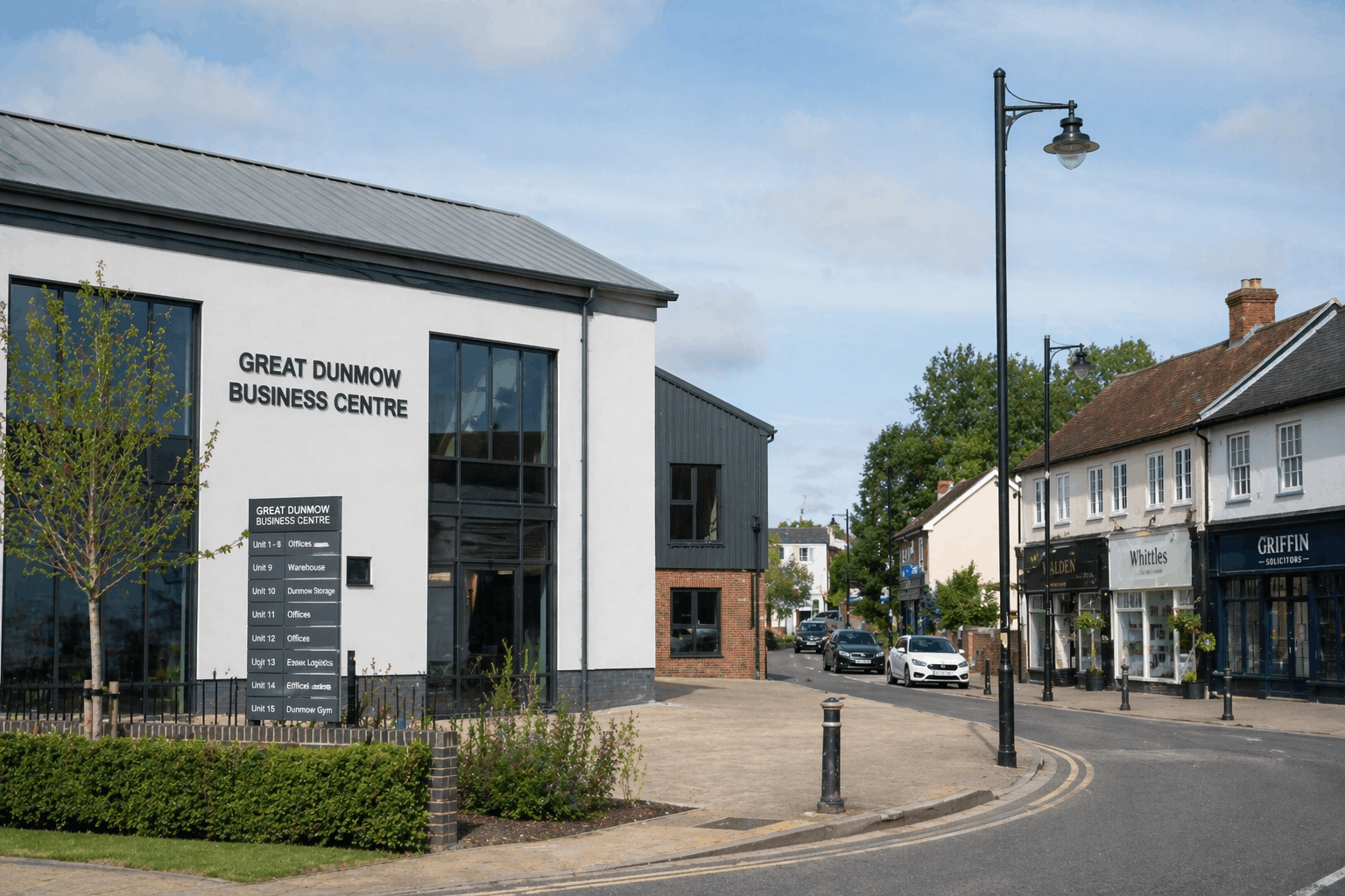 Great Dunmow commercial business area requiring expert commercial heating and boiler repair services