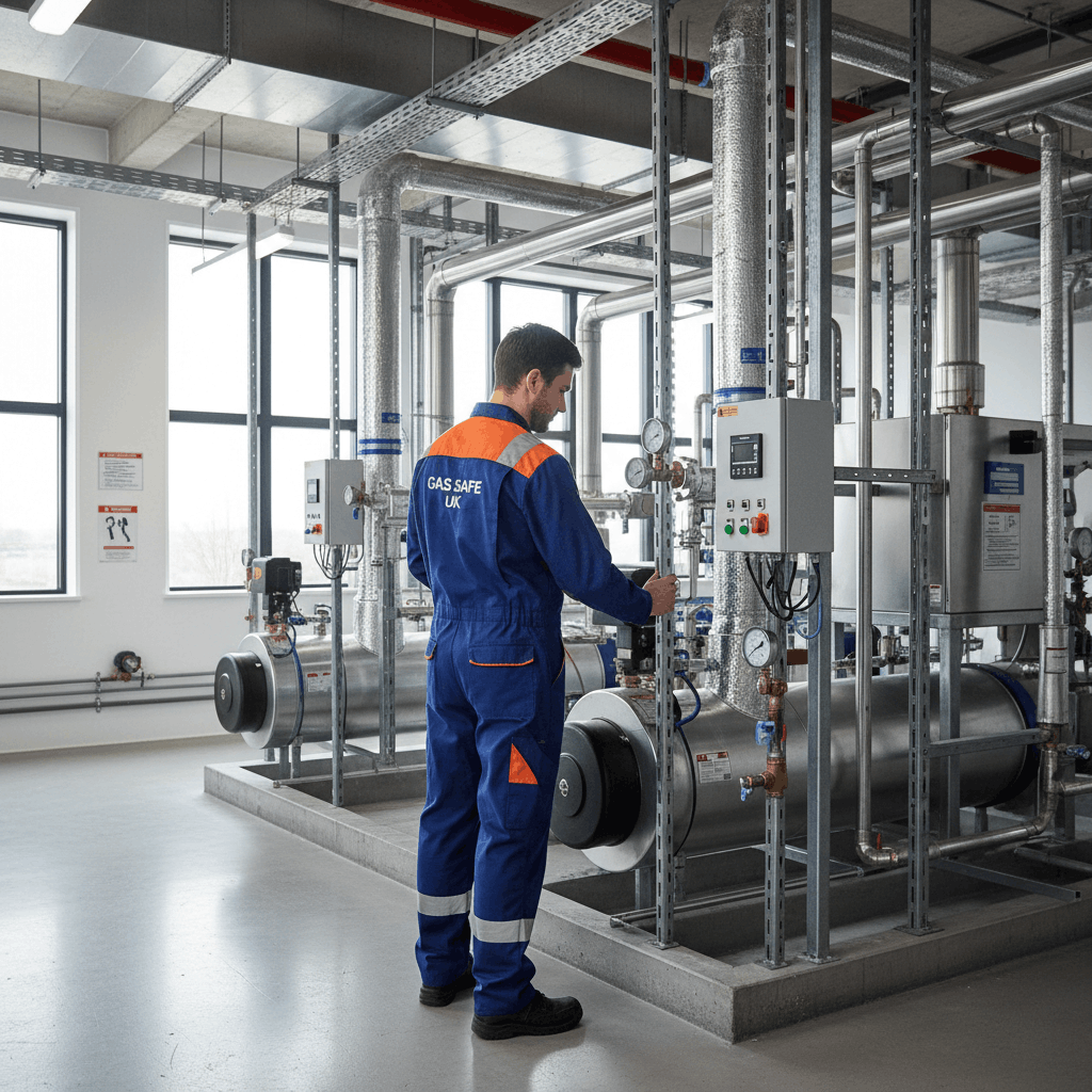 Professional commercial hot water systems installation completed in Halstead Essex
