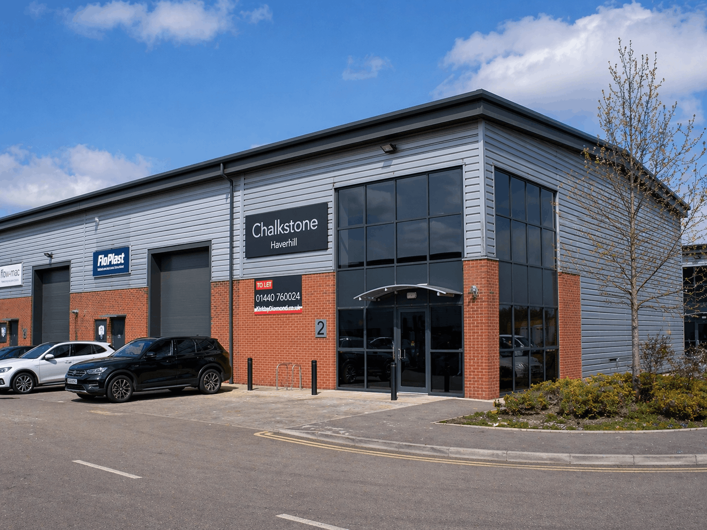 Haverhill business premises exterior view showing commercial property requiring boiler replacement