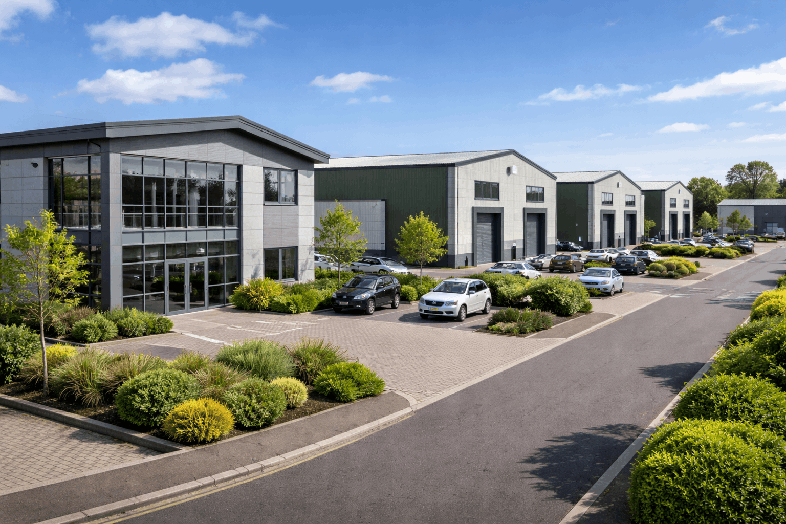 Modern commercial units in Haverhill requiring professional boiler repair and heating maintenance services