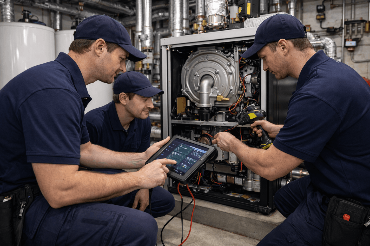 Experienced heating engineer team from Anglian PHE Ltd serving Halstead businesses