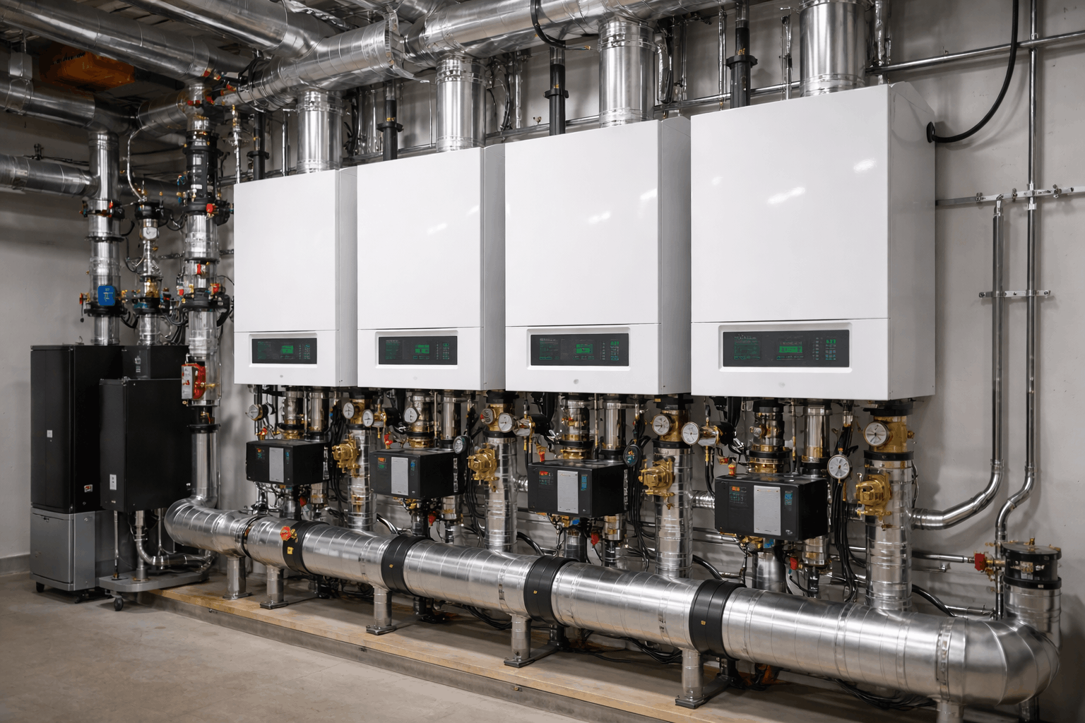 Modern commercial boiler system setup and installation completed for Saffron Walden business client