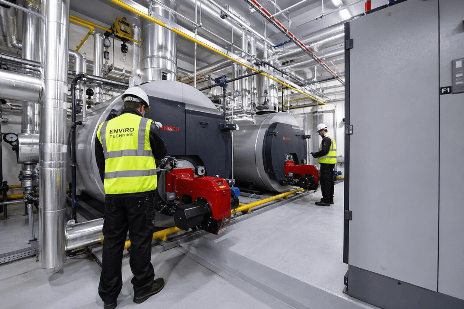 Completed commercial boiler installation project in Sudbury business showing professional finish and quality workmanship
