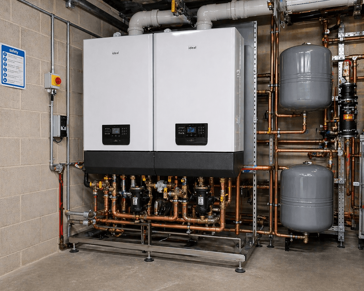 New commercial boiler replacement system installed and commissioned in Sudbury business