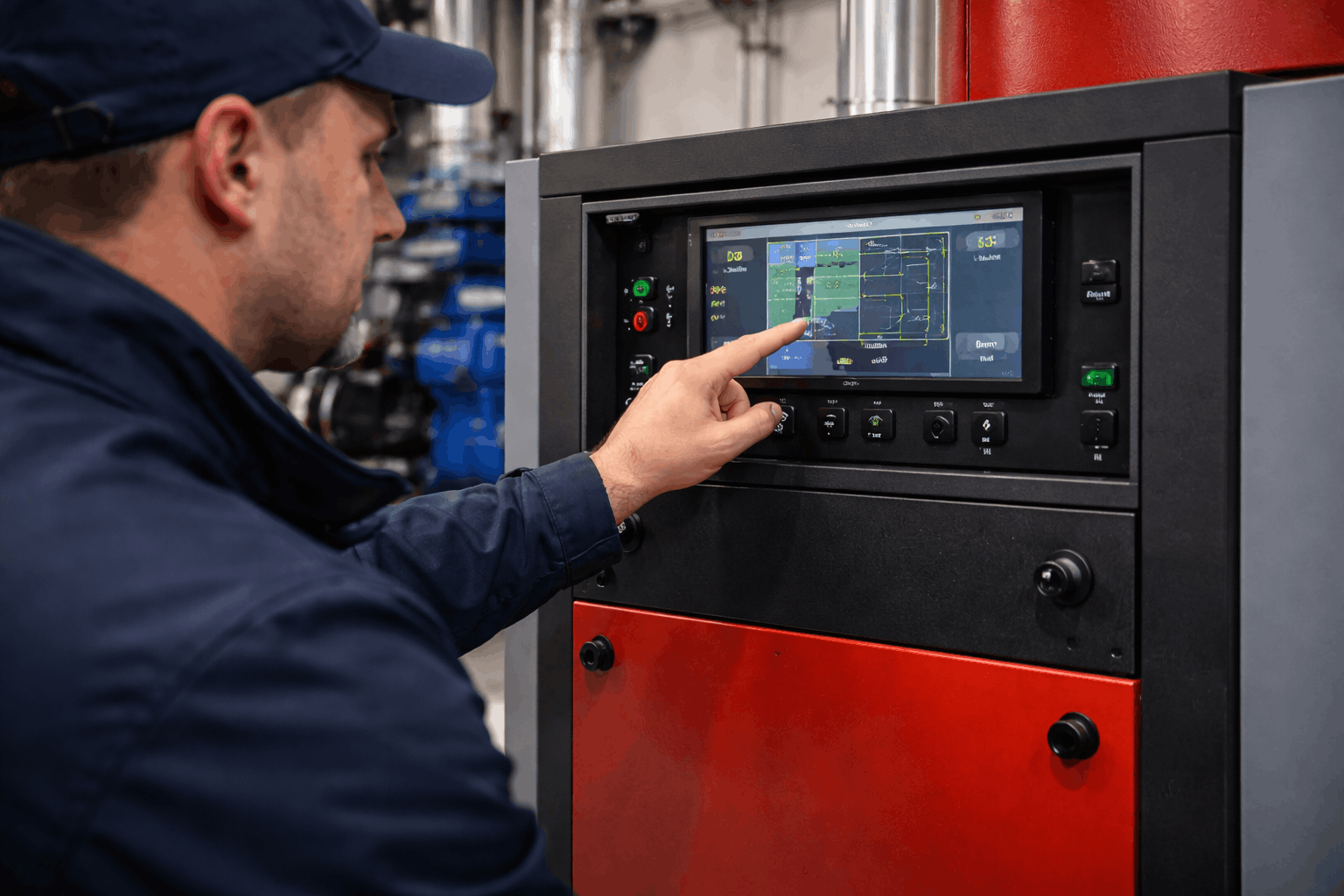Advanced boiler control system interface and diagnostic equipment used for commercial repairs in Saffron Walden