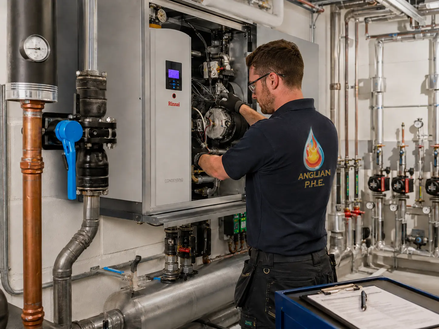 Commercial plumbing job in Radiator Repair