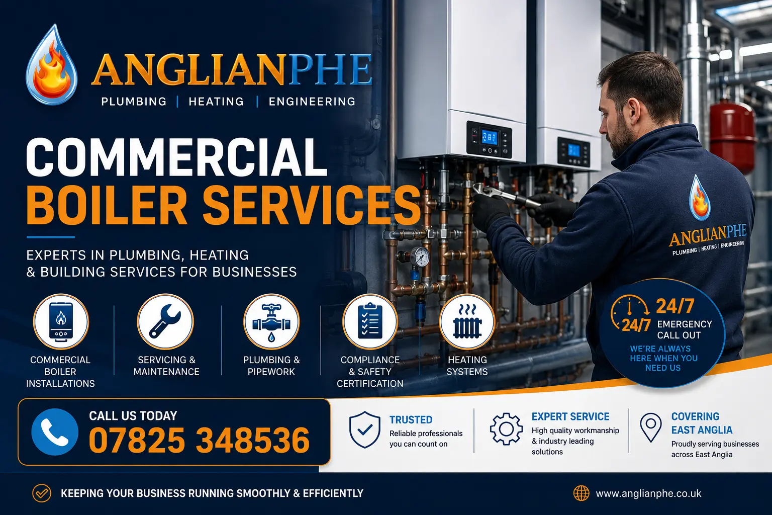 Anglian PHE liveried service van
