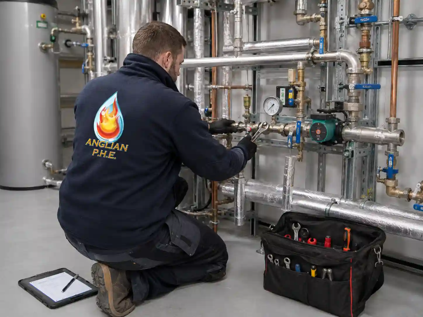 Commercial plumbing pipe repair