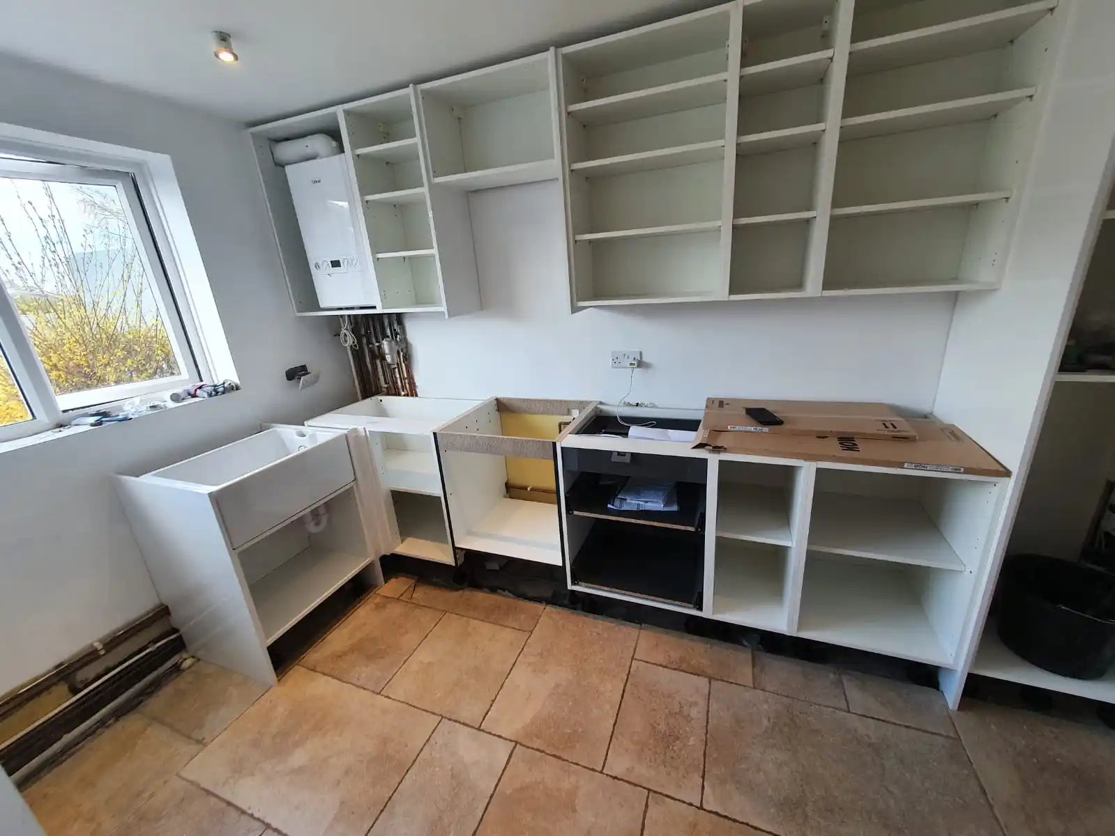 Boiler, heating pipework and kitchen plumbing work from the Anglian PHE portfolio