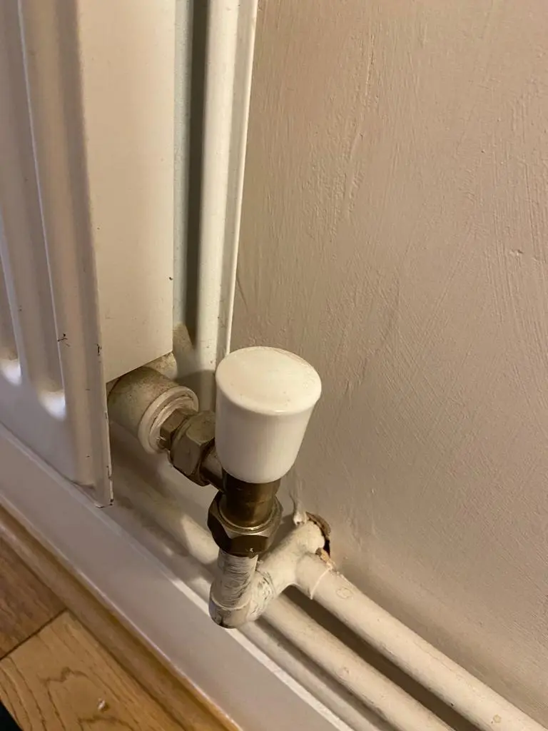 Radiator valve and heating pipework work from the Anglian PHE portfolio